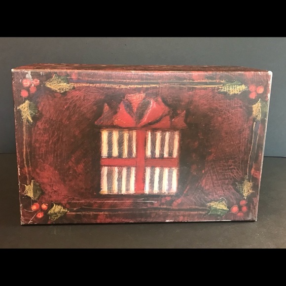 Bob’s Boxes “Primative Colors Christmas ” Susan Winget Artwork Set of 3 Nesting. - Picture 3 of 10